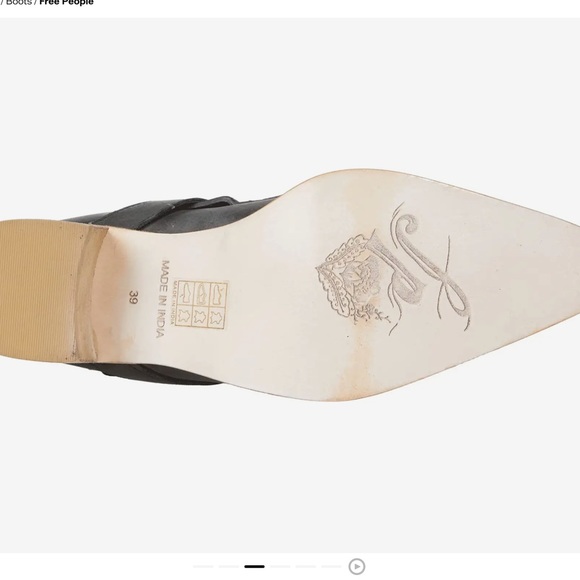 ❤️❤️ NWT Free People Back Loop Ankle Boots❤️❤️ size 10 - Picture 6 of 7